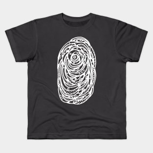 frightened eyes cool abstract lines Kids T-Shirt